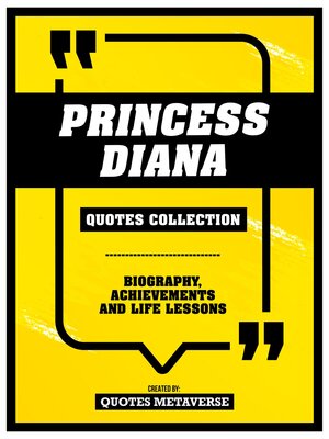 cover image of Princess Diana--Quotes Collection